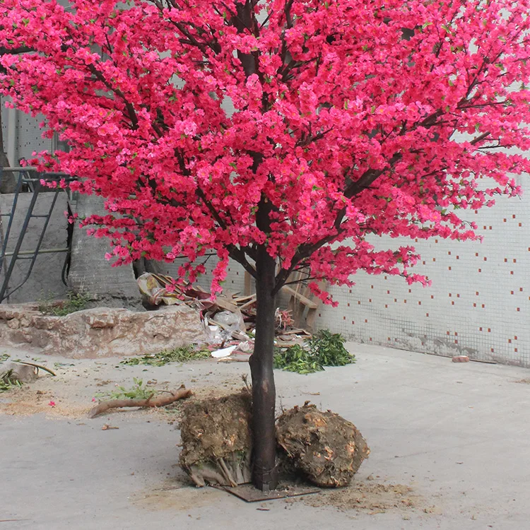 
 Китайский поставщик, оптовая продажа, искусственное Персиковое Цветочное дерево, искусственное вишневое дерево для свадьбы  