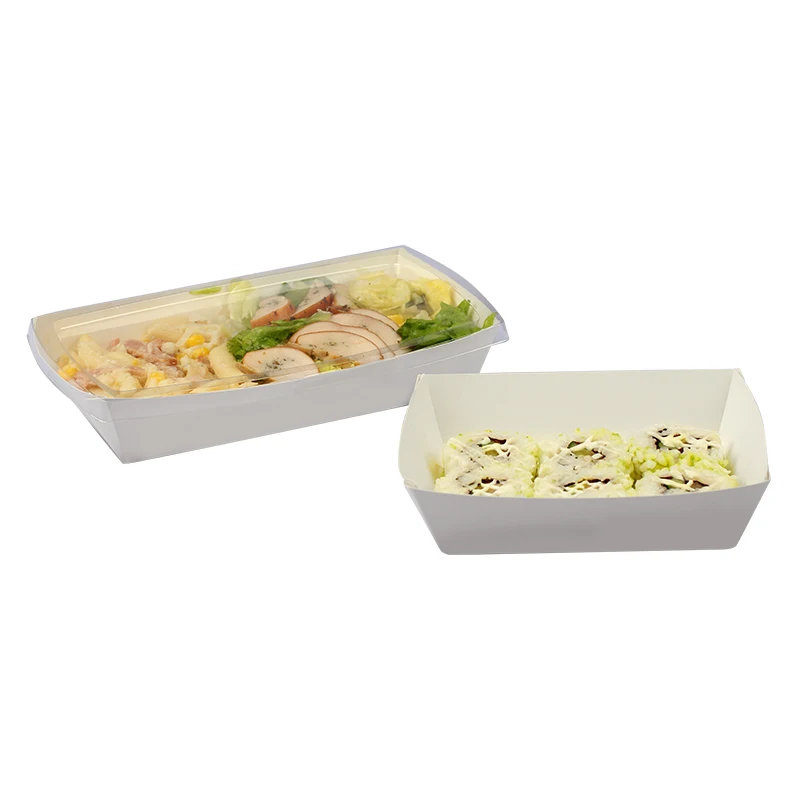 Wholesale Heavy Duty Food Grade Heat-Resistant Takeaway Snack Box Kraft Paper Pressed Design Fried Chicken Packaging Nest Tray factory