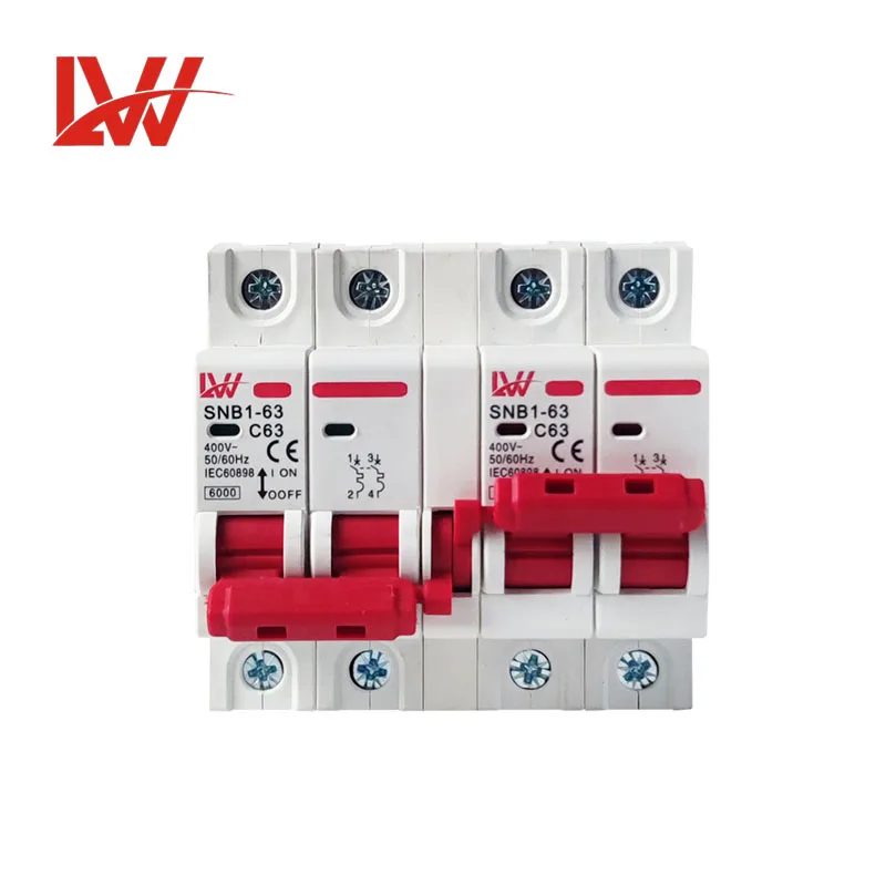 LW MCB Miniature Circuit Breaker Interlock Manual Transfer Switch MCB ...