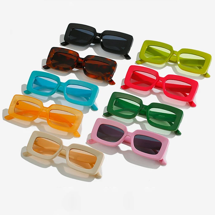 Transparent Eyewear Sunglasses  Square Small Frame Sunglasses