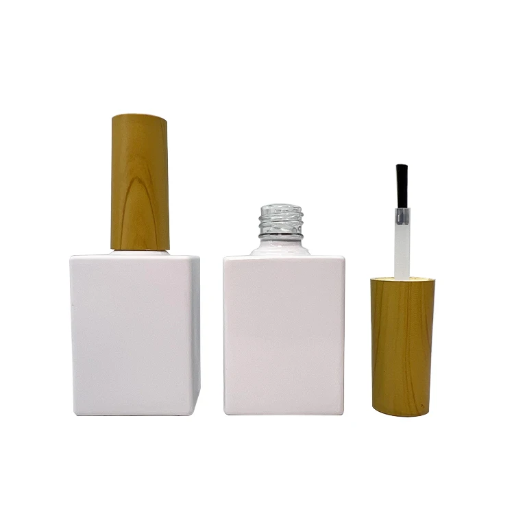 Beautiful Square Custom Made Nail Polish Bottles 10ml 12ml 15ml Glass