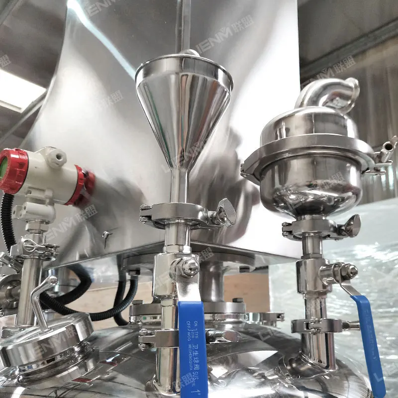 High Quality Vacuum Homogenizing Emulsifier Machine 100L 500L 1000L Cosmetic Cream Homogenizer Mixer Emulsifier