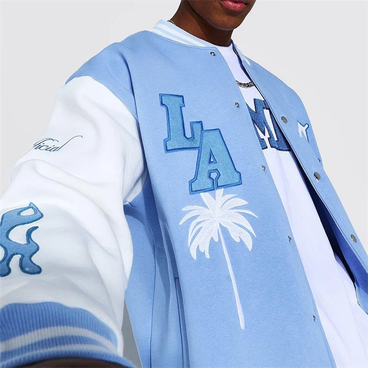 AlanBalen® Blue DHORM Baseball Jacket