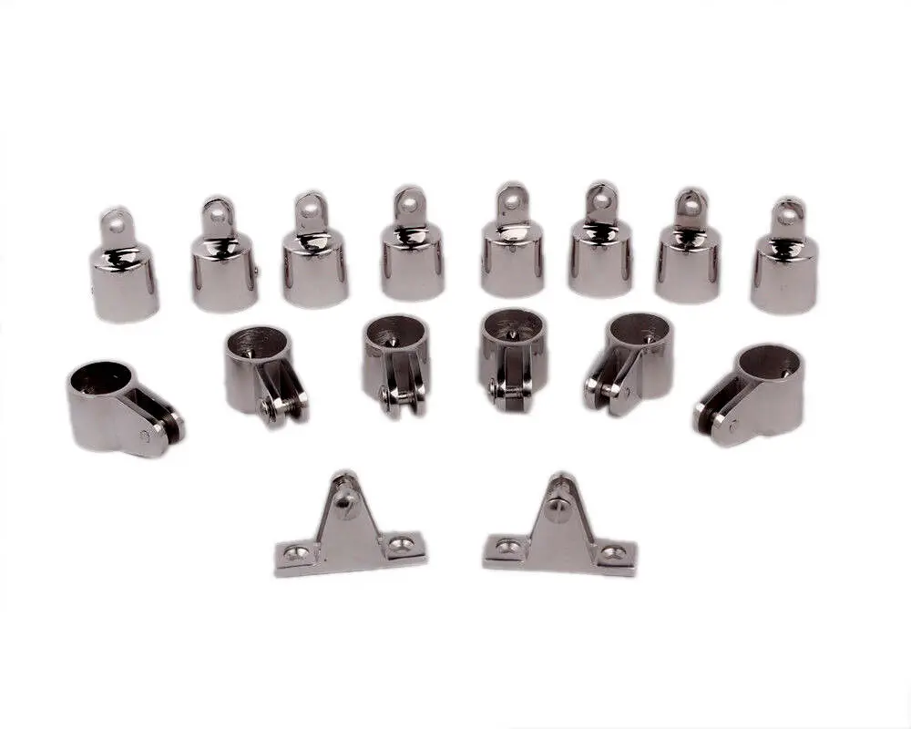Yosoo Health Gear Charnière Marine en Acier Inoxydable 316, 2 Pièces, Glissière Supérieure pour Bateau, Quincaillerie Bimini, Rail 25mm