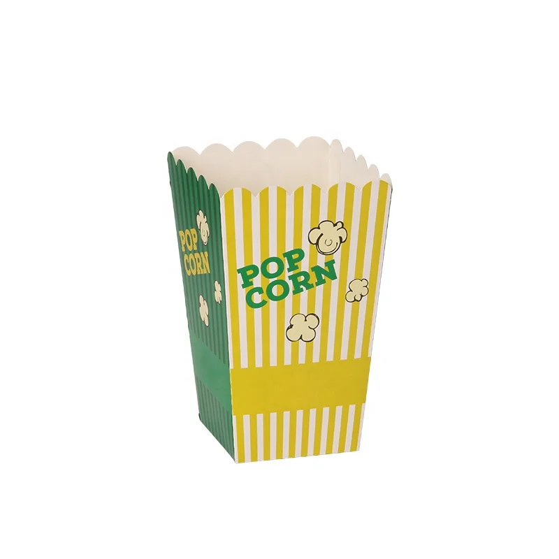 Open-Top Paper Popcorn Box Great for Movie Night or Movie Party Theme, Theater Themed Decorations