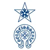 GZ-272	Star Flower Circular Border