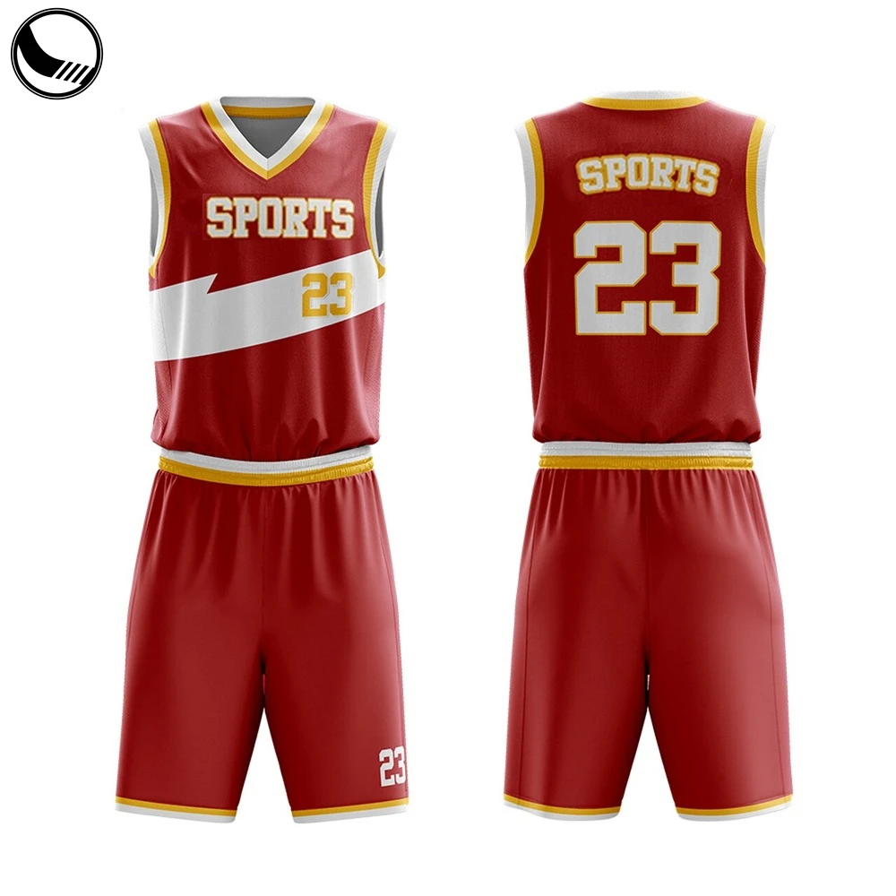 Custom Design Mesh Reversible Sublimated Blank Basketball Jerseys
