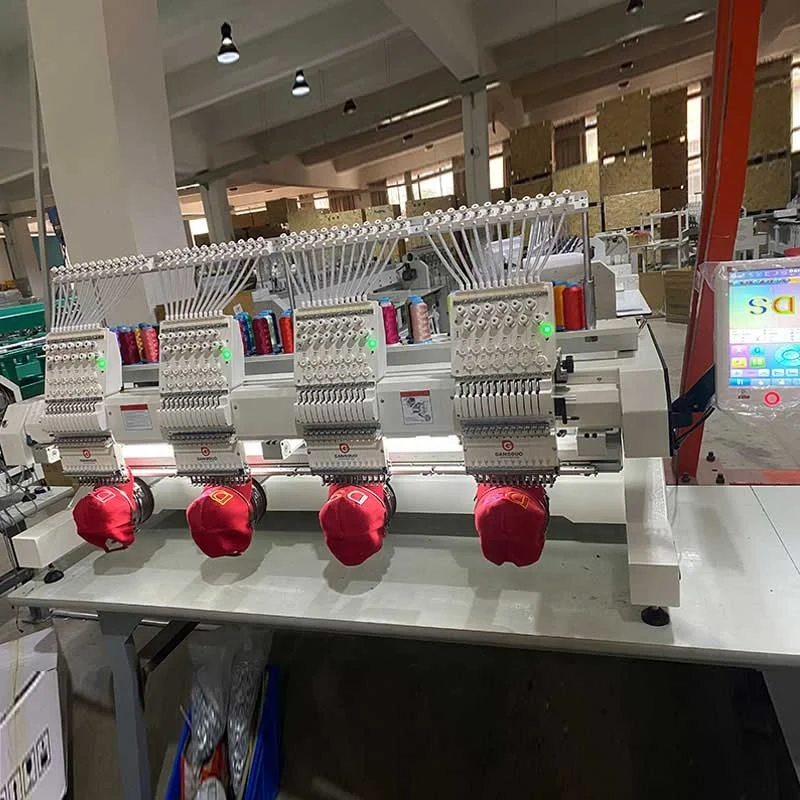Computerized Multihead Industrial Embroidery 4 Cabezal Bordar Broderie Industrielle Maquina Bordadora De Gorras Machine