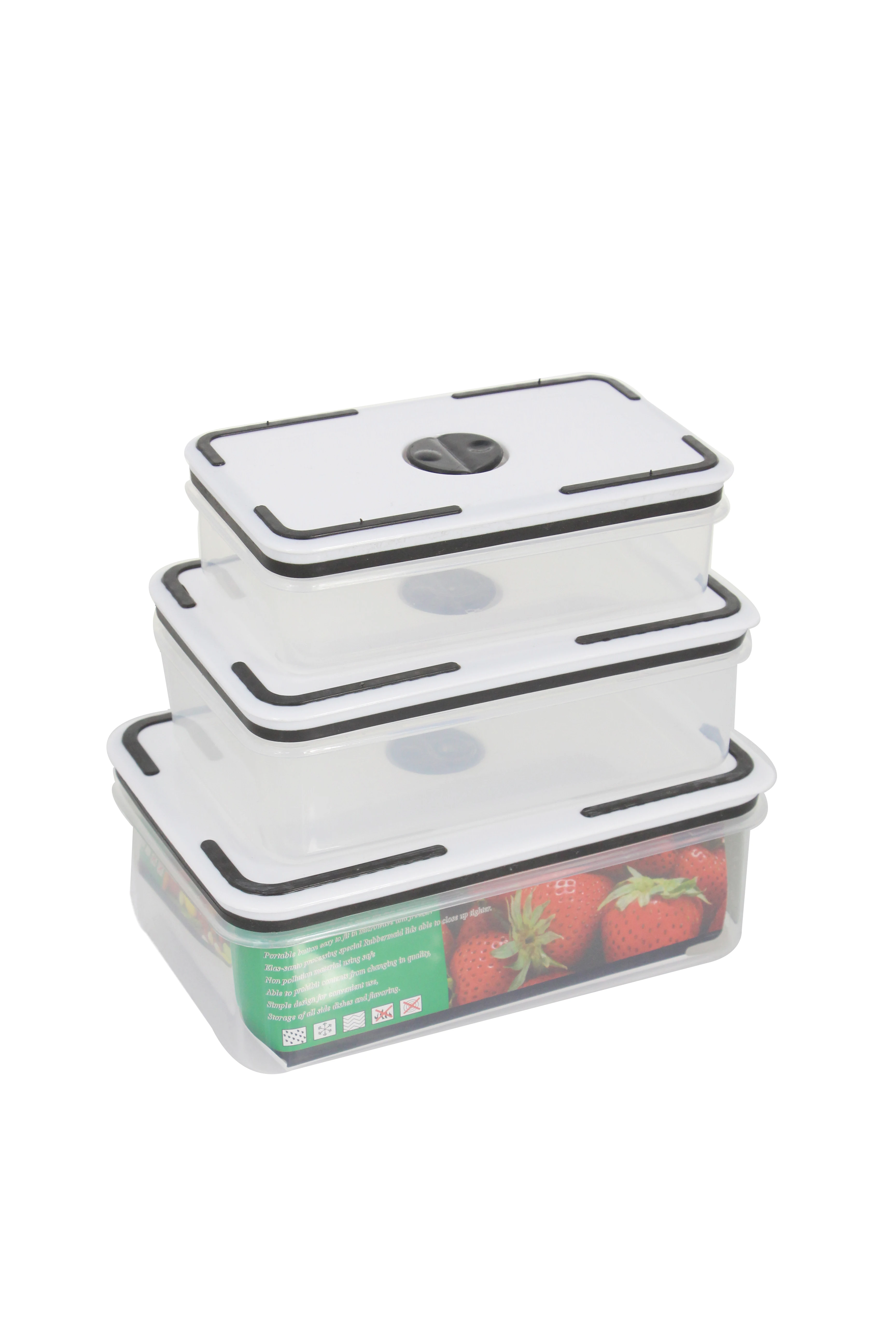 10PCS  Rectangle Plastic Food Container Sets