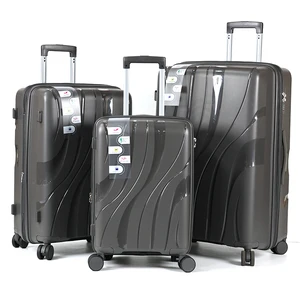 Wholesale Unisex Luxury Travel Suitcase Unique PP Luggage  Set Trolley Suitcase Waterproof with Polyester Lining