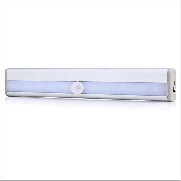 USB Rechargeable lighting cabinet Motion Sensor 10 LED Wireless under cabinet led light Kitchen LED Cabinet Lights