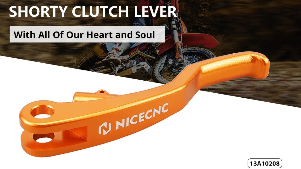 Nicecnc Two Fingers Billet Short Clutch Lever For Ktm 690 Enduro Rsmc R 2014 2015 2022 2023 8460