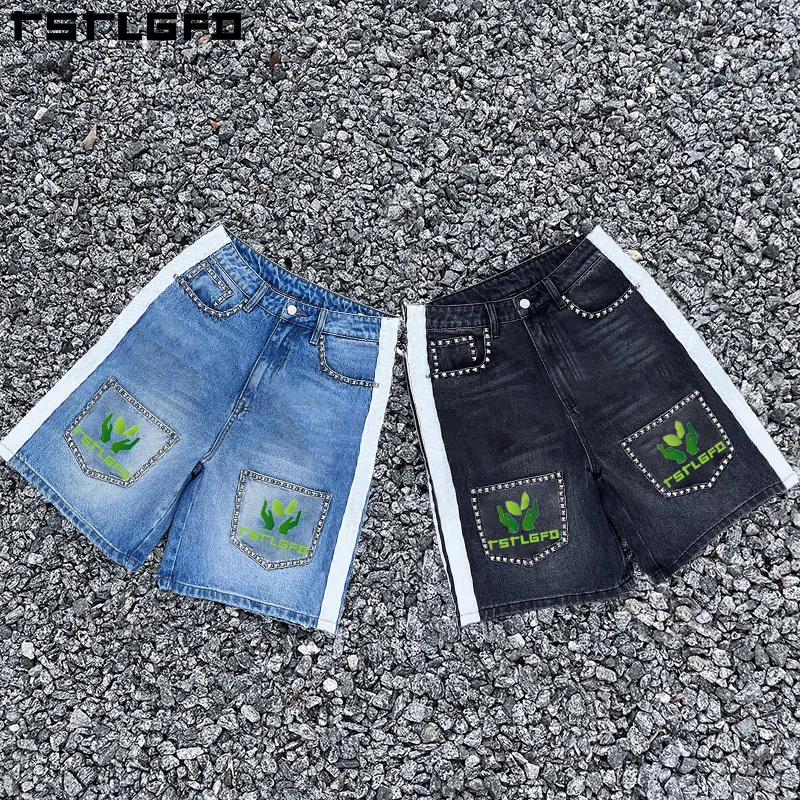 Shop Our Manufacturer Custom Denim Shorts with Rhinestone
