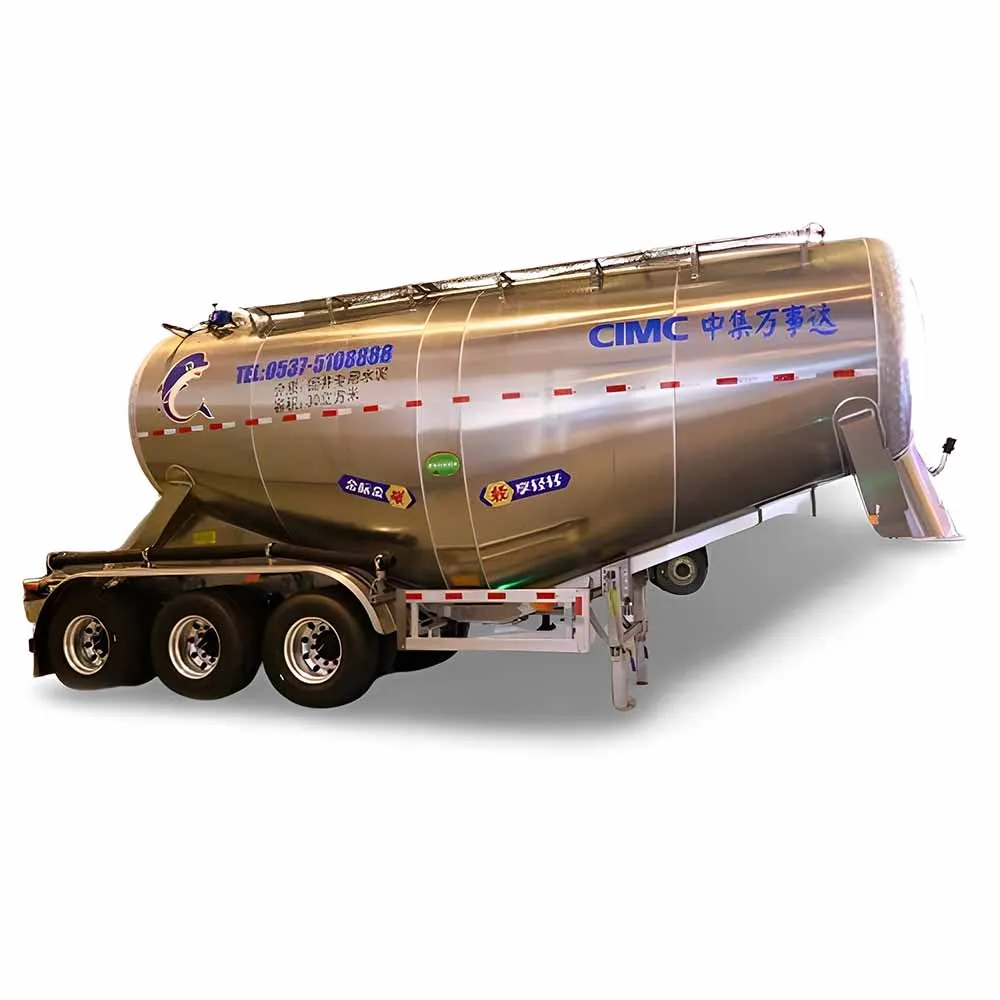 Customized High Quaility 3/4Axles Bulk Cement Semi Trailer 30CBM 40Cubic Meters Carbon Steel Cement Bulker Truck Trailer