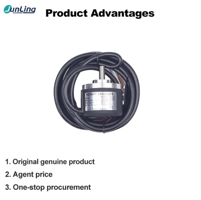 Encoder E40S6-1000-3-T-24 6mm Soilid Shaft DC 24V 1000ppr Optical Encoder 40 mm Incremental Rotary Encoder