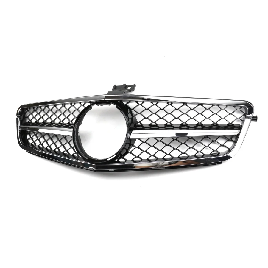 product tiypeor car front bumper grille chrome plated matte black amg front grille for mercedes benz w204 2007 2014 models-8