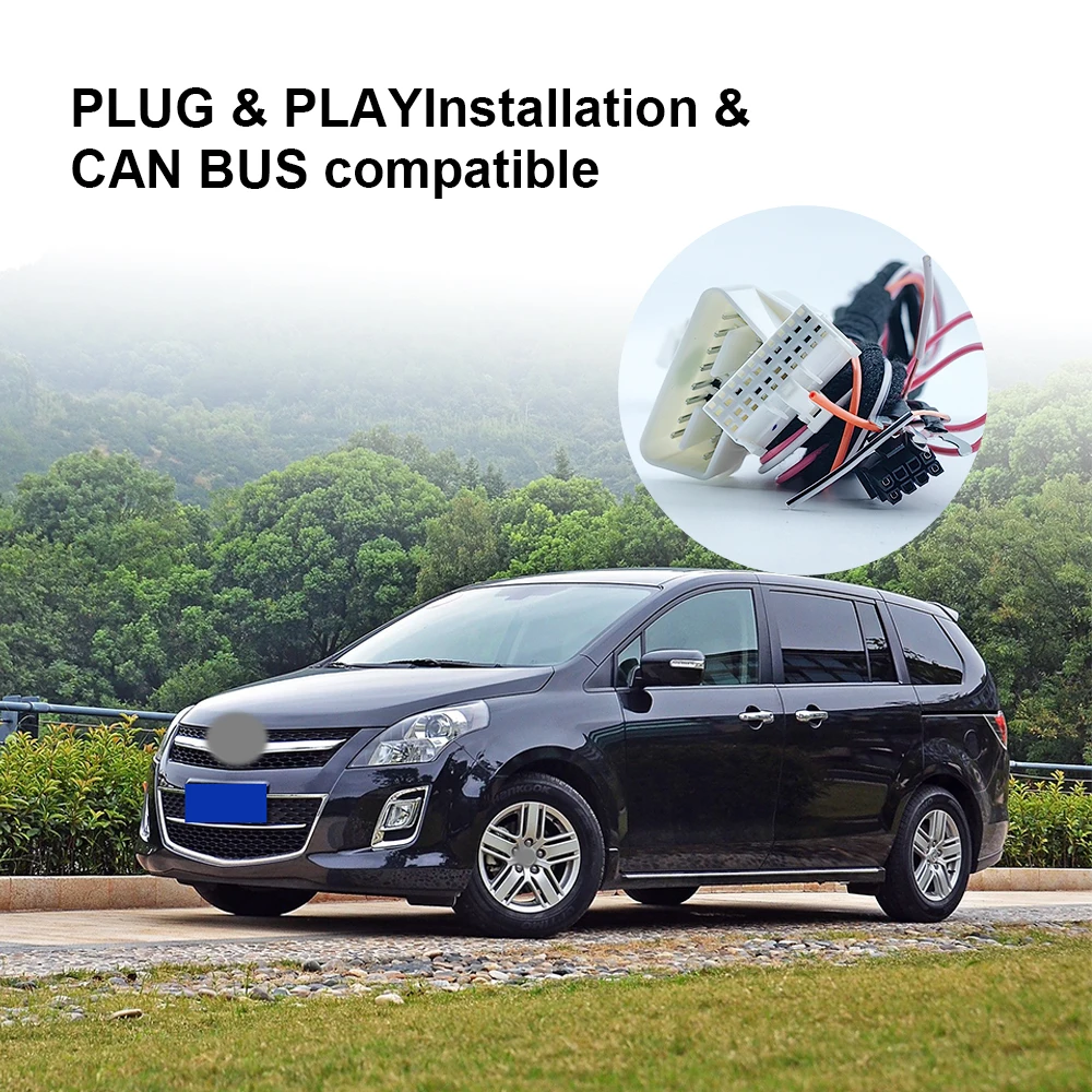 OVI CANBUS Car Alarm Plug and Play Remote Start Stop System Fit for Mazda 8 PKE Keyless Entry
