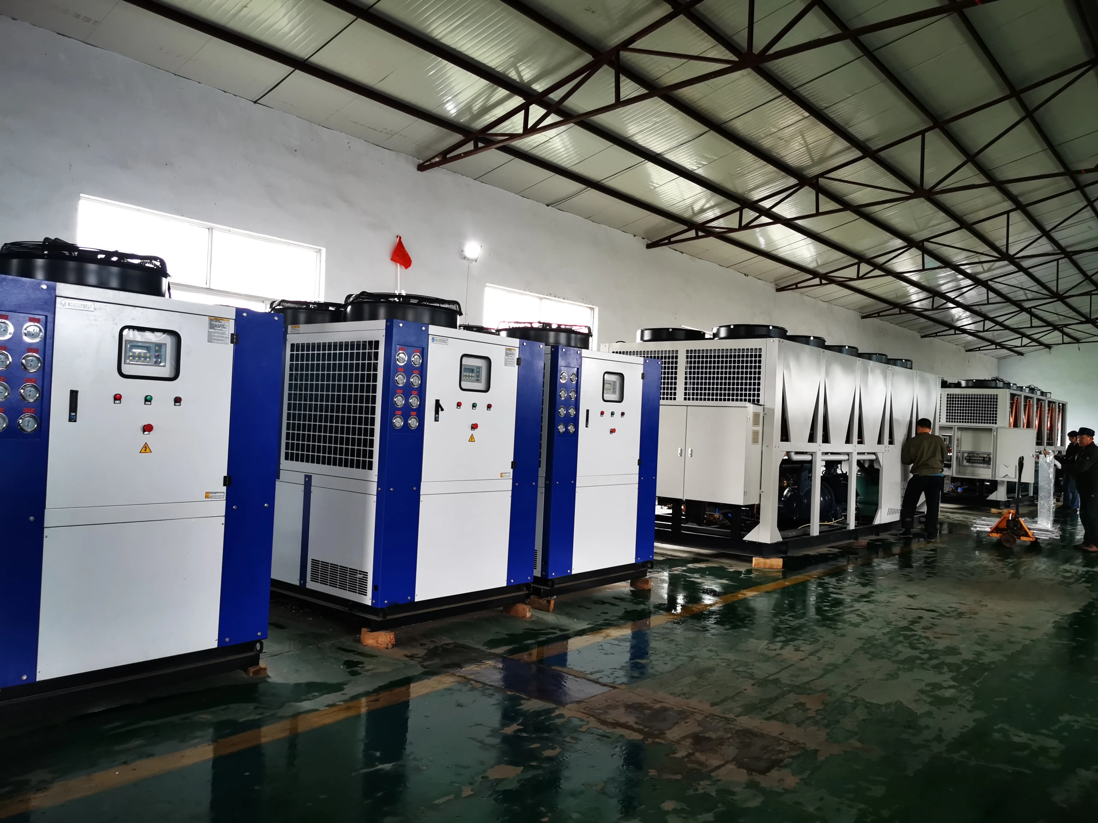 20 Tons Air Cooled Industrial Water Chiller For Plastic Industry 20 Tons Air Cooled Industrial Water Chiller For Plastic Industry