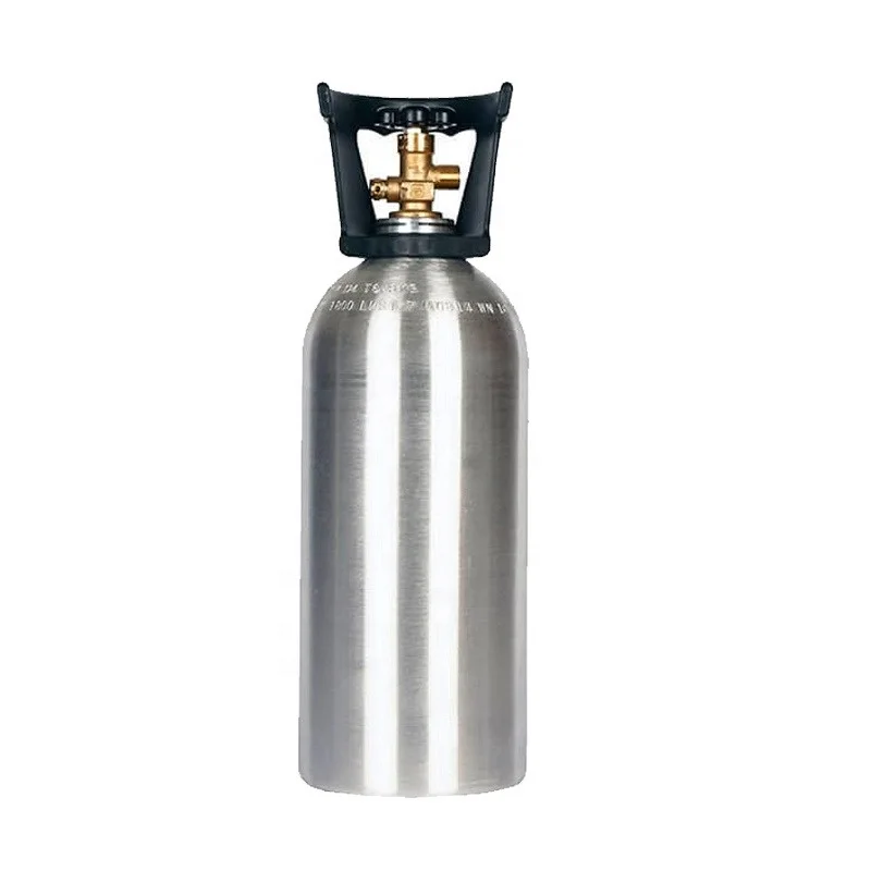 co2 cylinder aluminum co2 tank Oxygen cylinder with CGA 540 CGA870  250pcs 20ft container