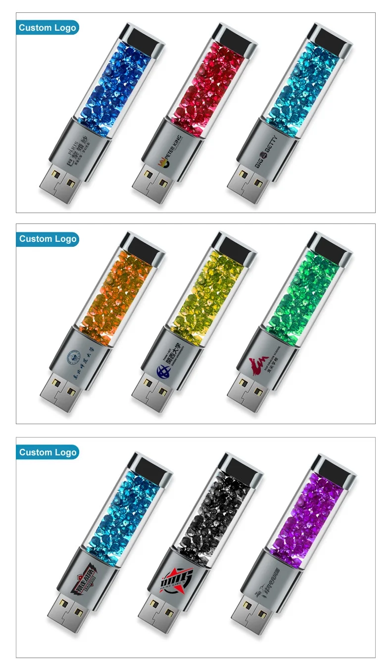 Stylus Touch Pen USB Stick 3 in 1 with Crystal usb pendrive 16gb 3 in 1 Stylus Pen glass usb pendrive 16gb - ANKUX.COM