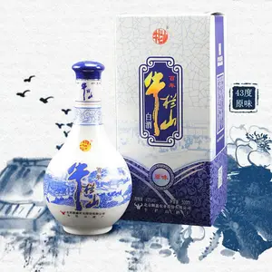 Century-old Niu LAN Shan Er Guo Tou Original 43-degree Strong Aroma Type Baijiu 500ml*6 bottles in a whole case