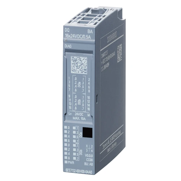 Siemens 6ES7132-6BH00-0AA0 Digital Output Module SIMATIC ET 200SP DQ 16x 24VDC/0,5A Basic