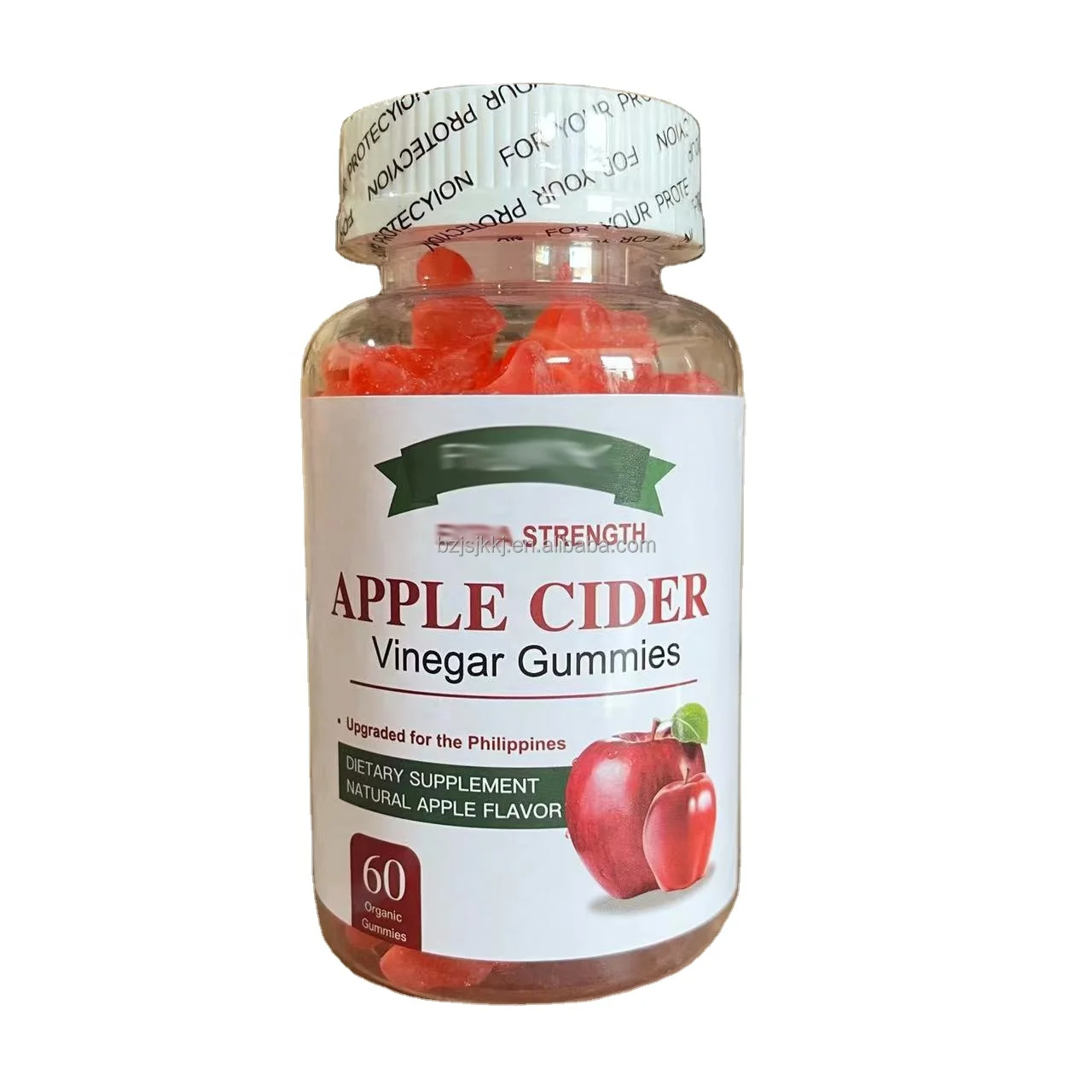 60pcs Apple Cider Vinegar Gummies Private Label Slimming Apple Cider Vinegar Gummy Vitamins Healthcare Supplement