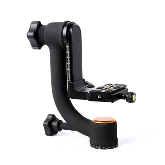 QZSD Q45 Strong Stabilizer 15kg Load Aluminum Panoramic Gimbal Head 0.9kg Portable Tripod Mount for DSLR Digital  Video Camera detail image