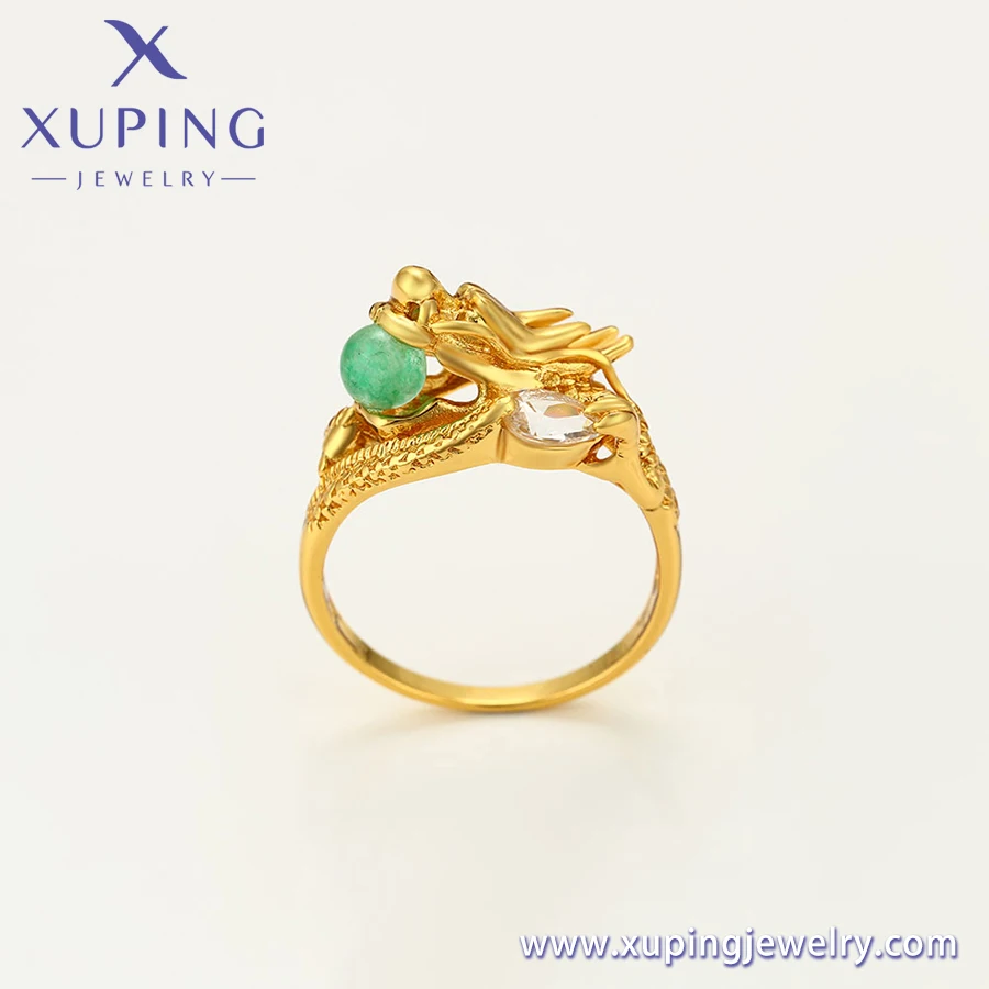11212 Xuping珠宝先进设计中国风龙王玩珠24k金中性多面圈| Alibaba.com
