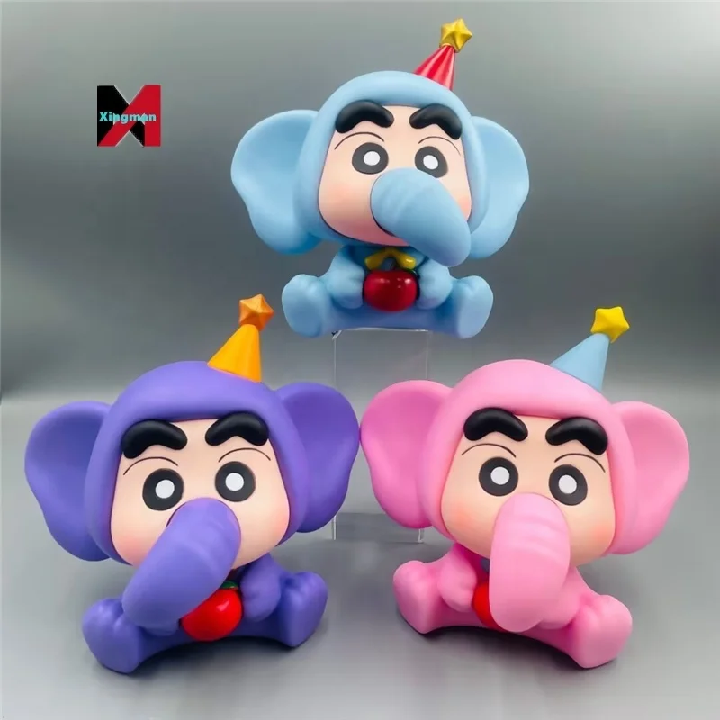 Shin chan Elephant Ver Vinyl Figure Model Statue Articulated Head