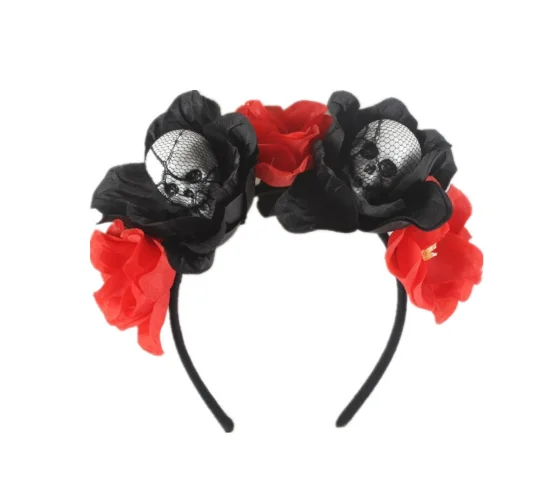 Halloween gifts flower skull headbands for Halloween party.png