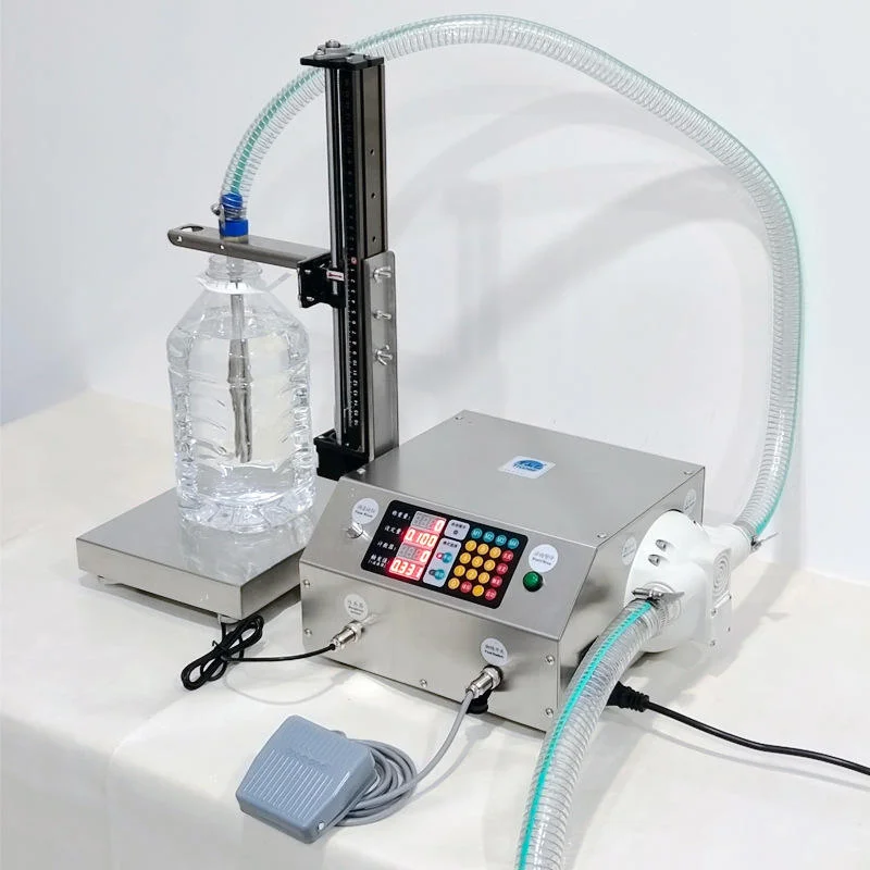 Semi Automatic Gear Pump Piston Filling Machine | Weighing Type for Small Bottle Honey Paste Cosmetic Cream Shampoo Production
