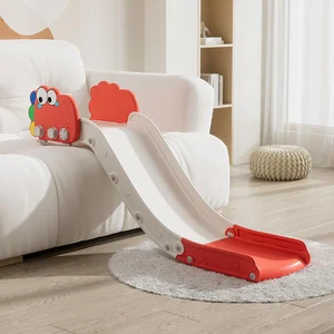 New Design Indoor Baby Small Dinosaur Shape Home Slide Plastic Environment protection Material Play Game Toy
