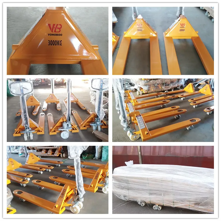 Manual Hydraulic Hand Pallet Jack Total Fork Lifter Truck