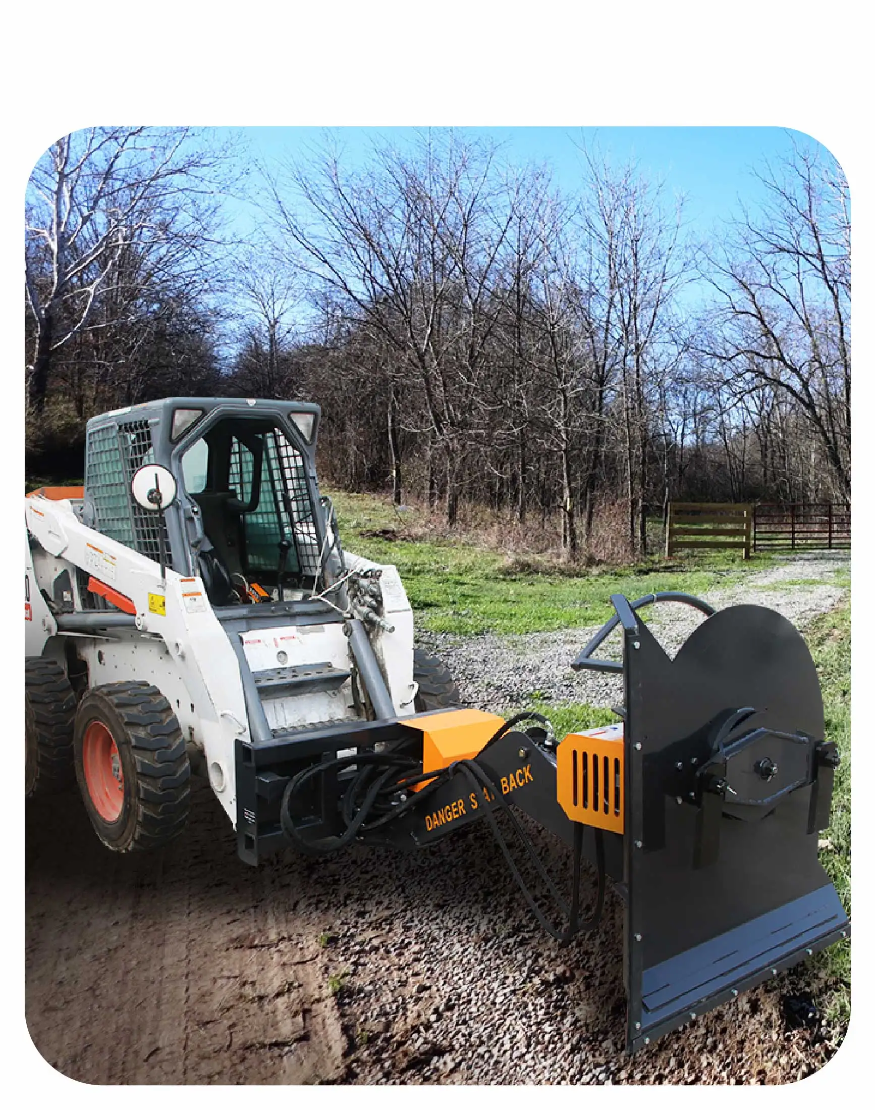 Brush Mower Skid Steer Attachment Rotary Disc Mulcher Hydraulic ...