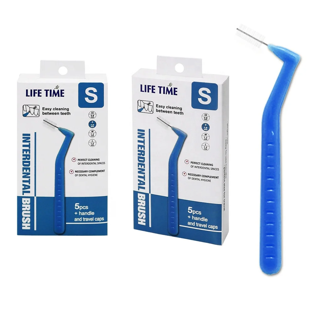 Экологичная Упаковка для чистки межзубных щёток 0,28/0,30/0,32 мм, 5 шт. с каждой крышкой