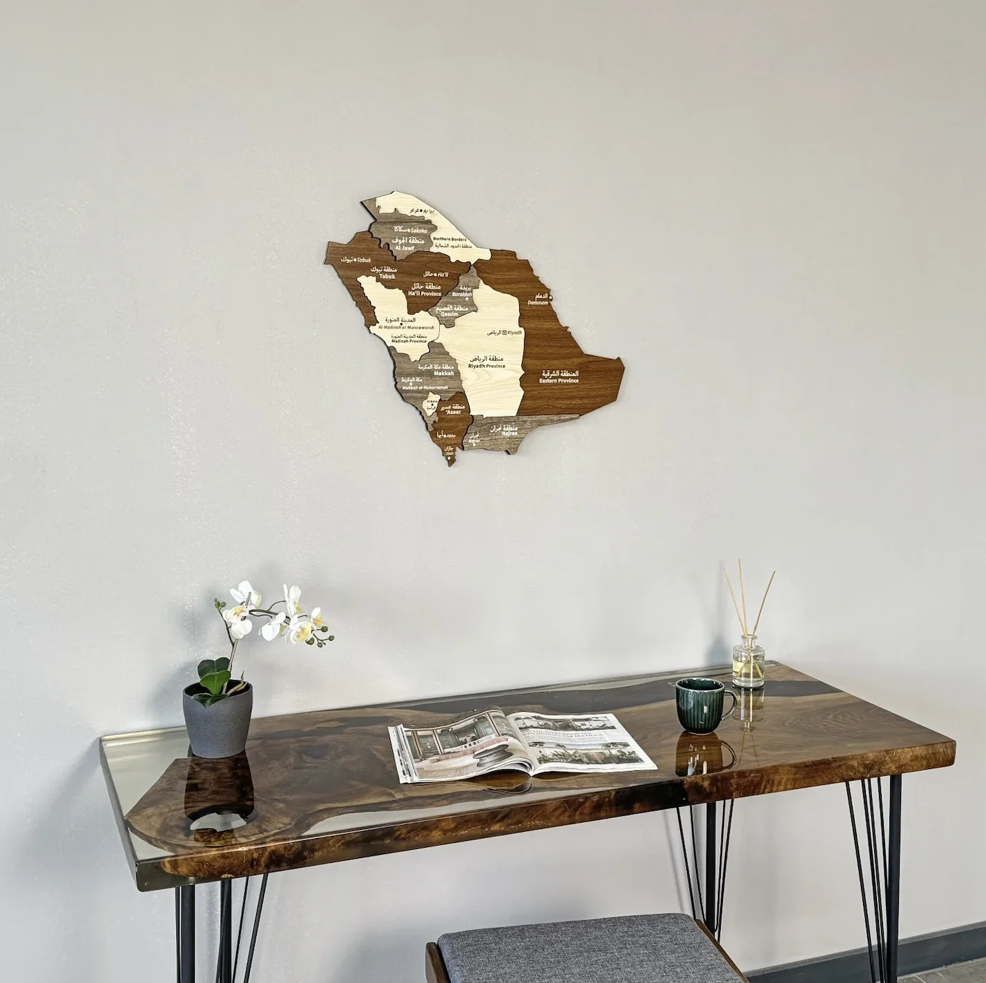 Custom Enjoy World Map Colorful Worlds Wall Wooden Map of the 3d World Wooden Travel Push Pin Map