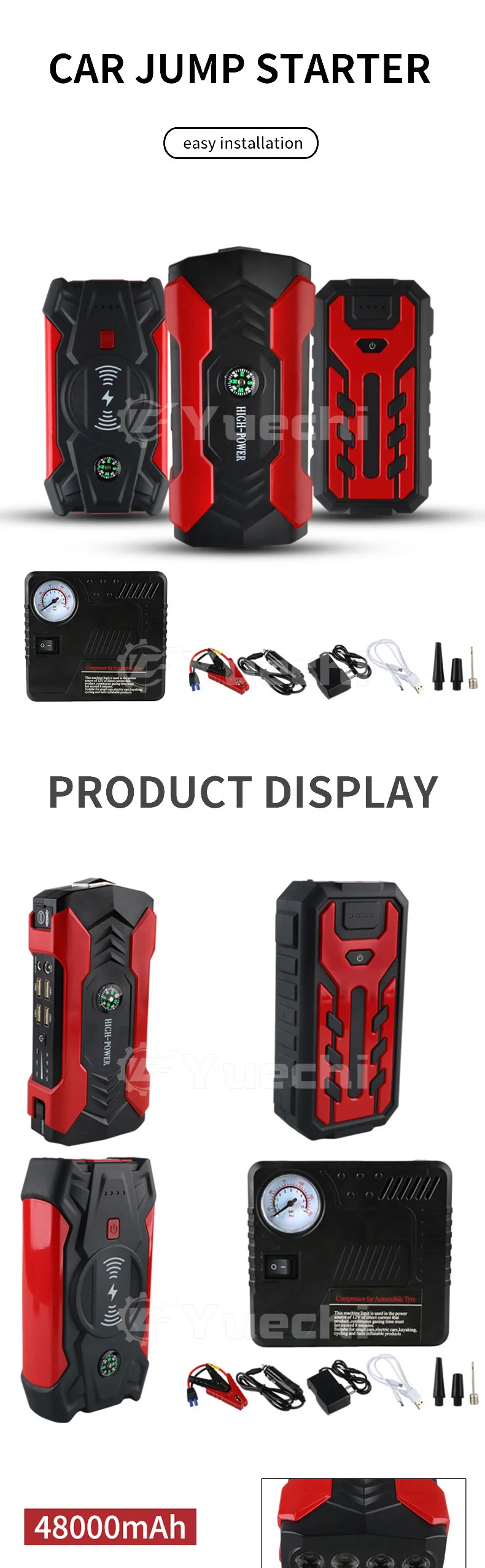 12v All In One Emergency Vehicle Tool Emergency Battery Starter Car