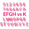 72pcs Letters and Numbers