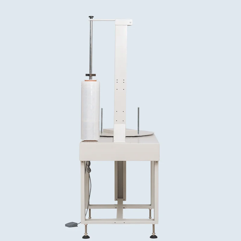 
 Небольшая картонная упаковочная машина для растягивания пластиковой пленки, полуавтоматическая мини-упаковочная машина для пленки для небольших картонных коробок  