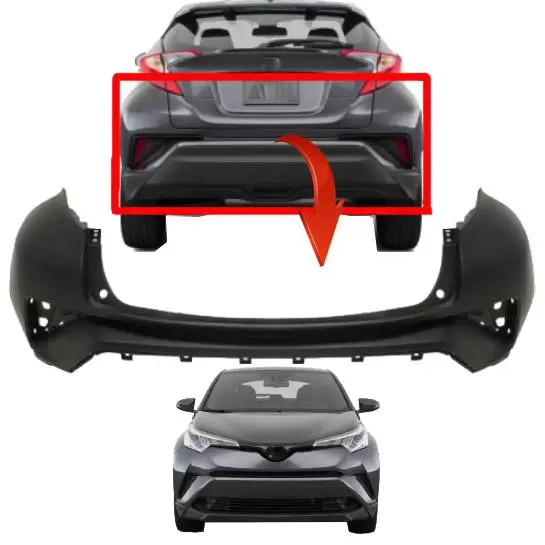 car rear bumper for Toyota C-HR CHR 2018 2019 accessories body kit