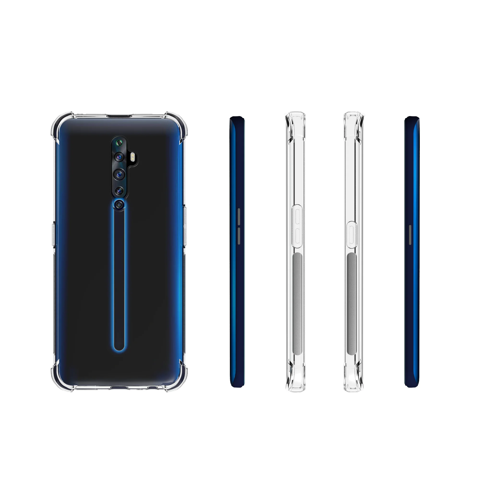 Transparent Shockproof soft Tpu cover case For OPPO Reno Z