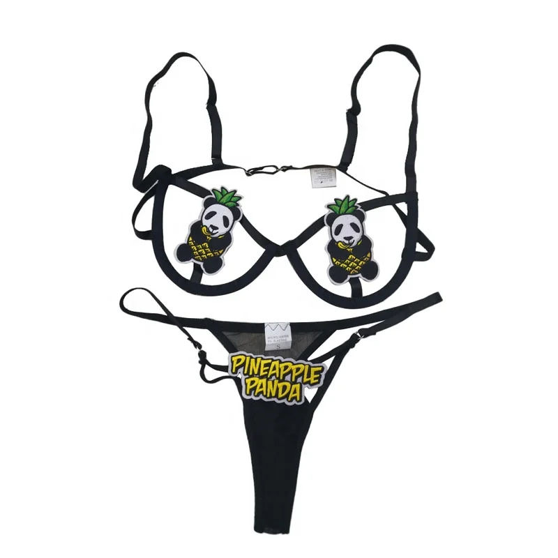 sexy panda lingerie Fuzzy Panda Lingerie Set - Kawaii Fashion Shop
