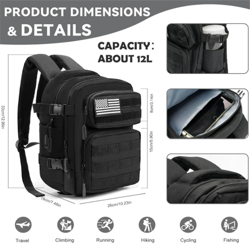 12l tactical backpack hotsell