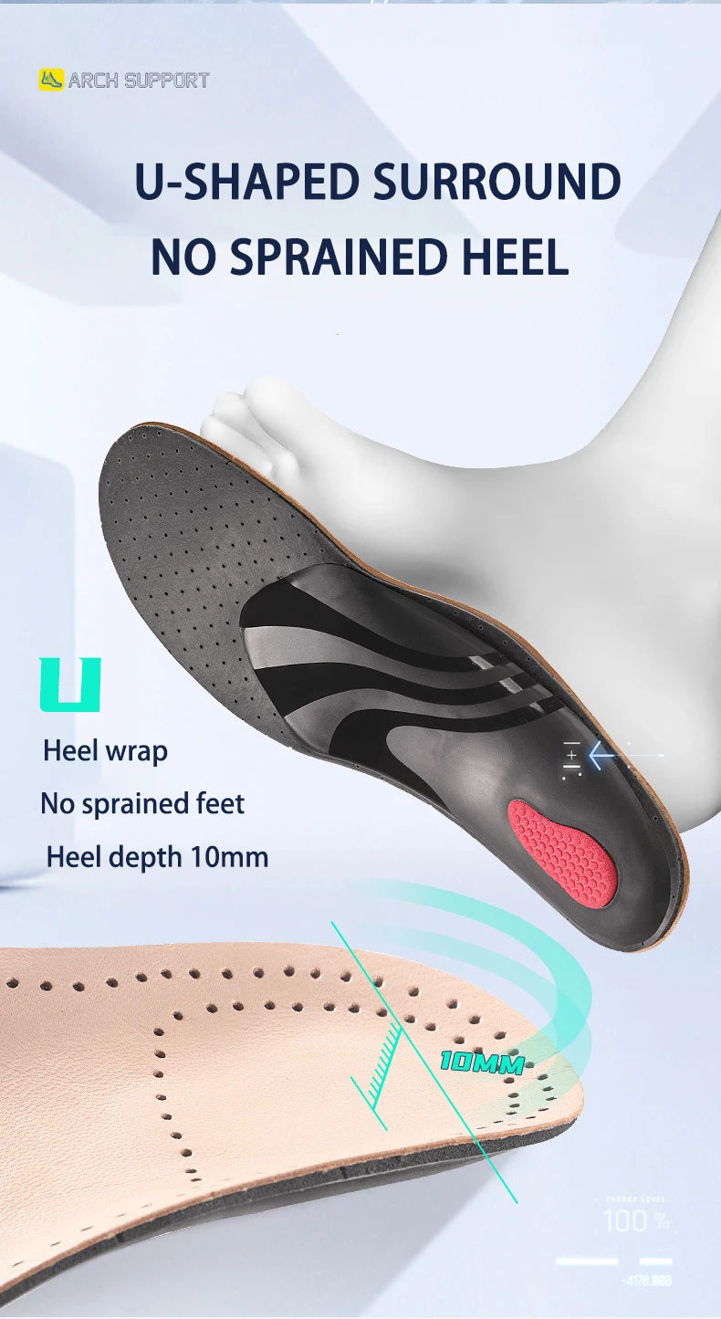 New Arrival! Sheepskin Latex Arch Support Correction Insoles for Bowlegs Shock Absorbing Ball-of-Foot Cushion Pads MOQ 1 Pair