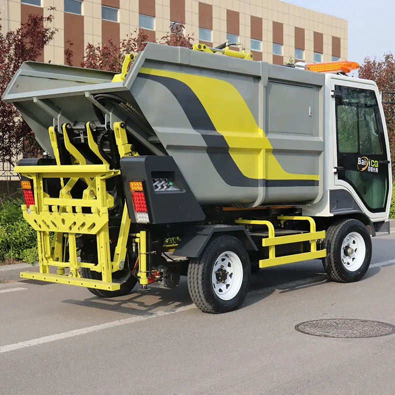 Factory Customized Full Electric Small Waste Trash  Rubbish Compactor  Collector  Vehicle Truck