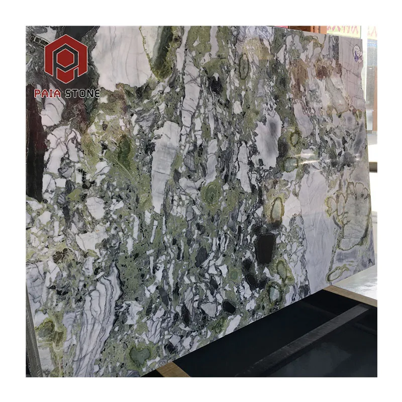 Fabrikgefertigte exotische grüne Marmorplatte