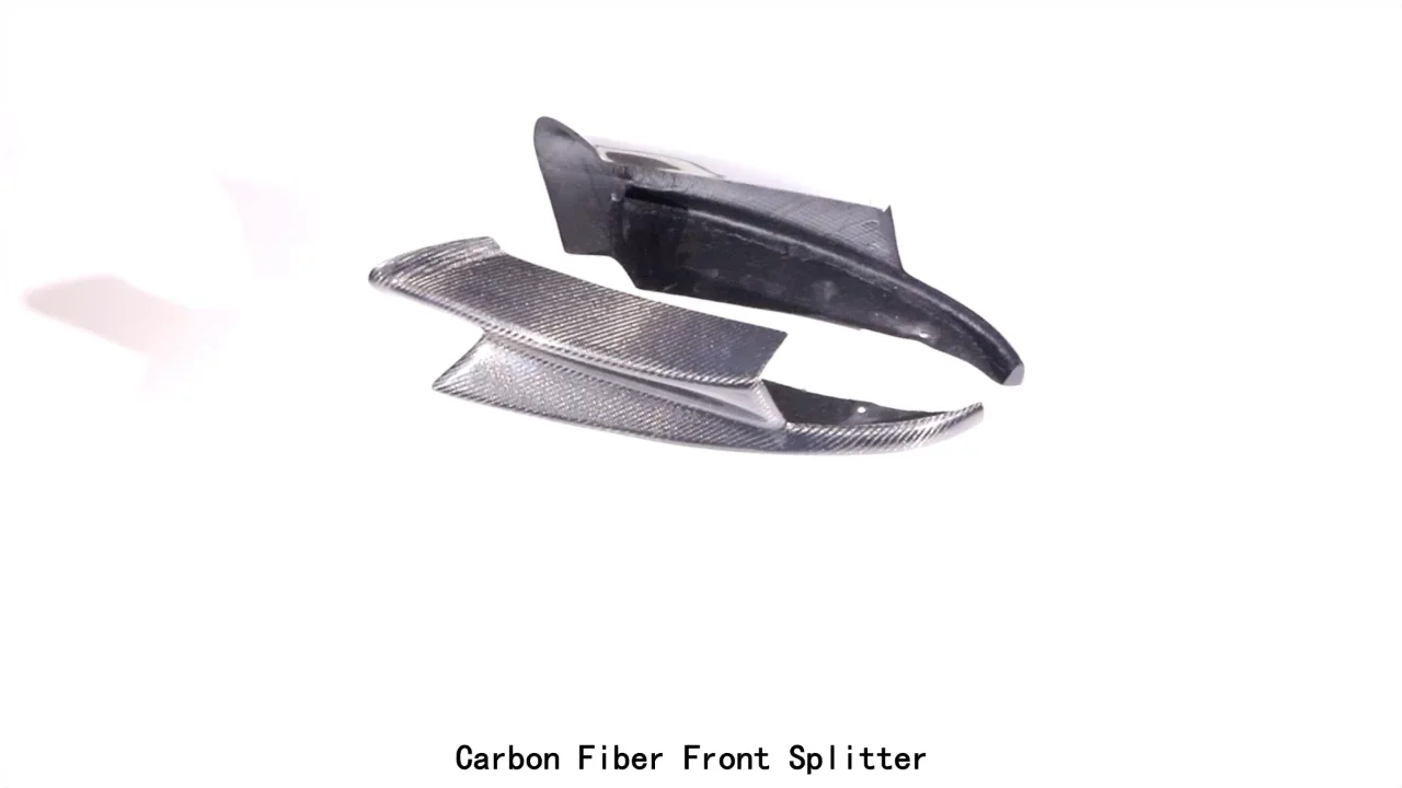 Jetcruise V Style Carbon Fiber Front Bumper Lip Splitter For 2008-2014 BMW M3 (E90 E92 E93)