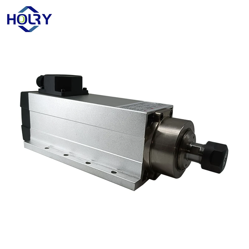 HOLRY High Torque Spindle Motor Kit Er20 18000rpm 220v 380v air Cooling 2.2kw Cnc Milling Direct Drive Spindle Motor Set