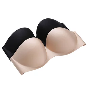 Wholesale Sujetadores Strapless Bra Backless Push up Girl Sexy Invisible Bra Brassiere for Women Brasier Para Mujer